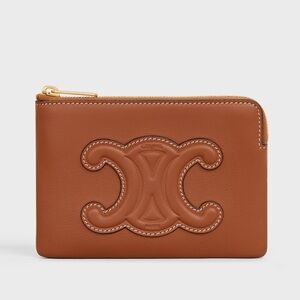 CElINE COIN AND CARD POUCH CUIR TRIOMPHE